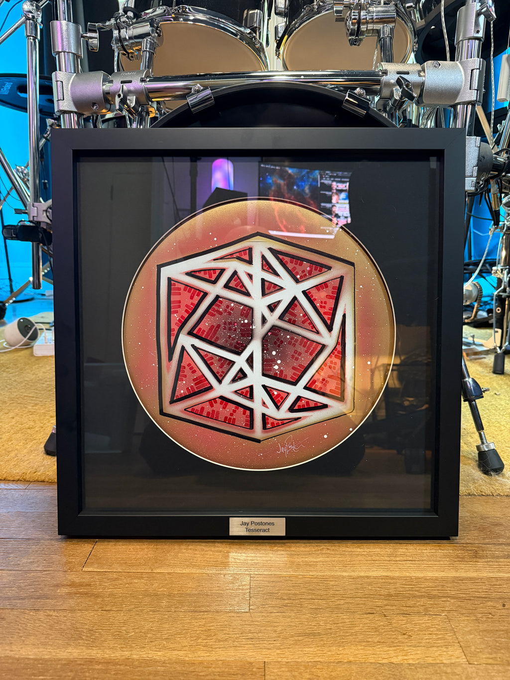 Framed Custom Drumhead Art