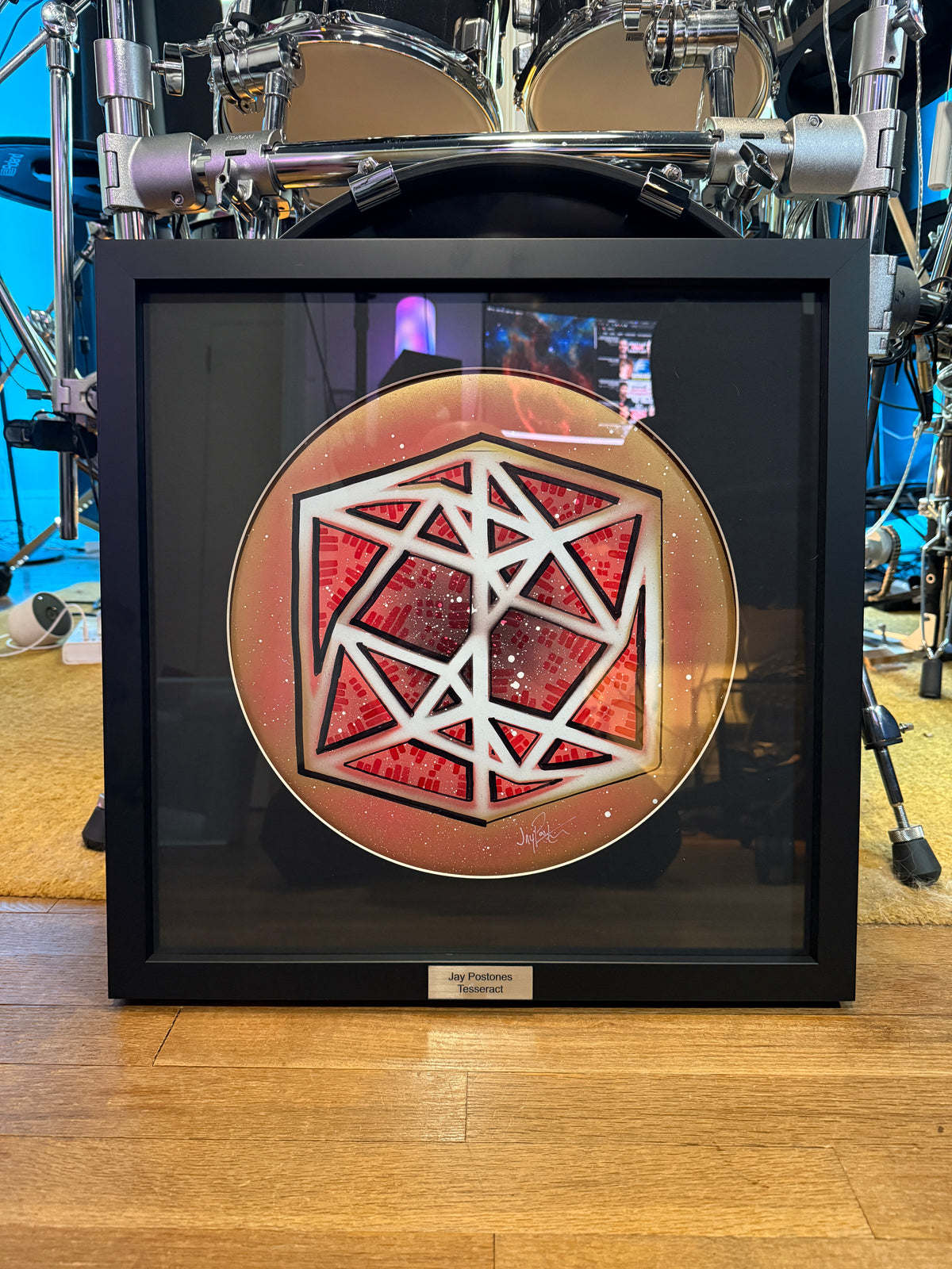 Framed Custom Drumhead Art